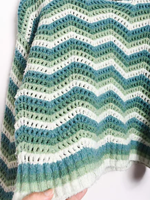 Chaleco zigzag green