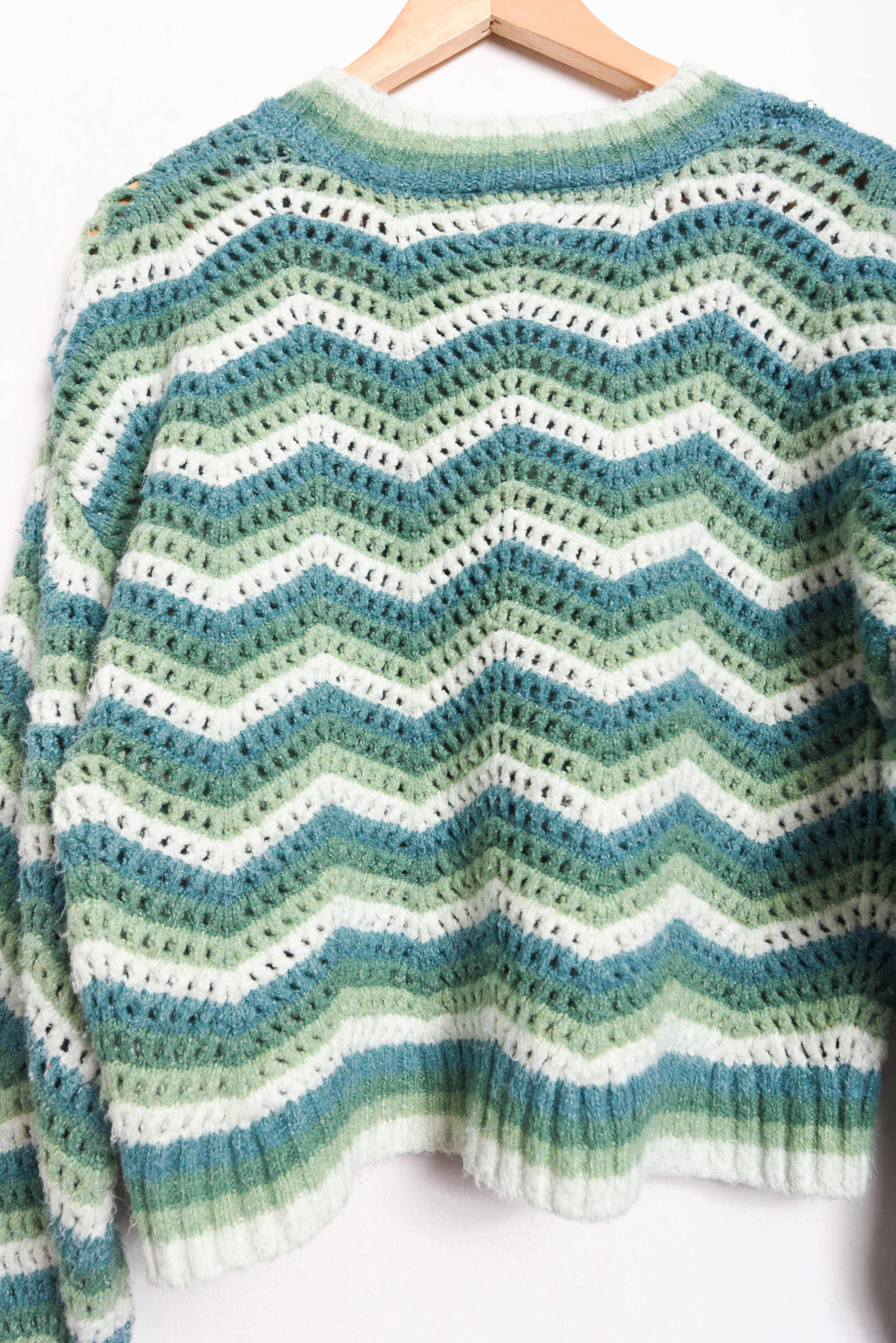 Chaleco zigzag green