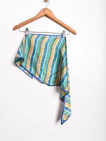 Pañuelo green silk figuras