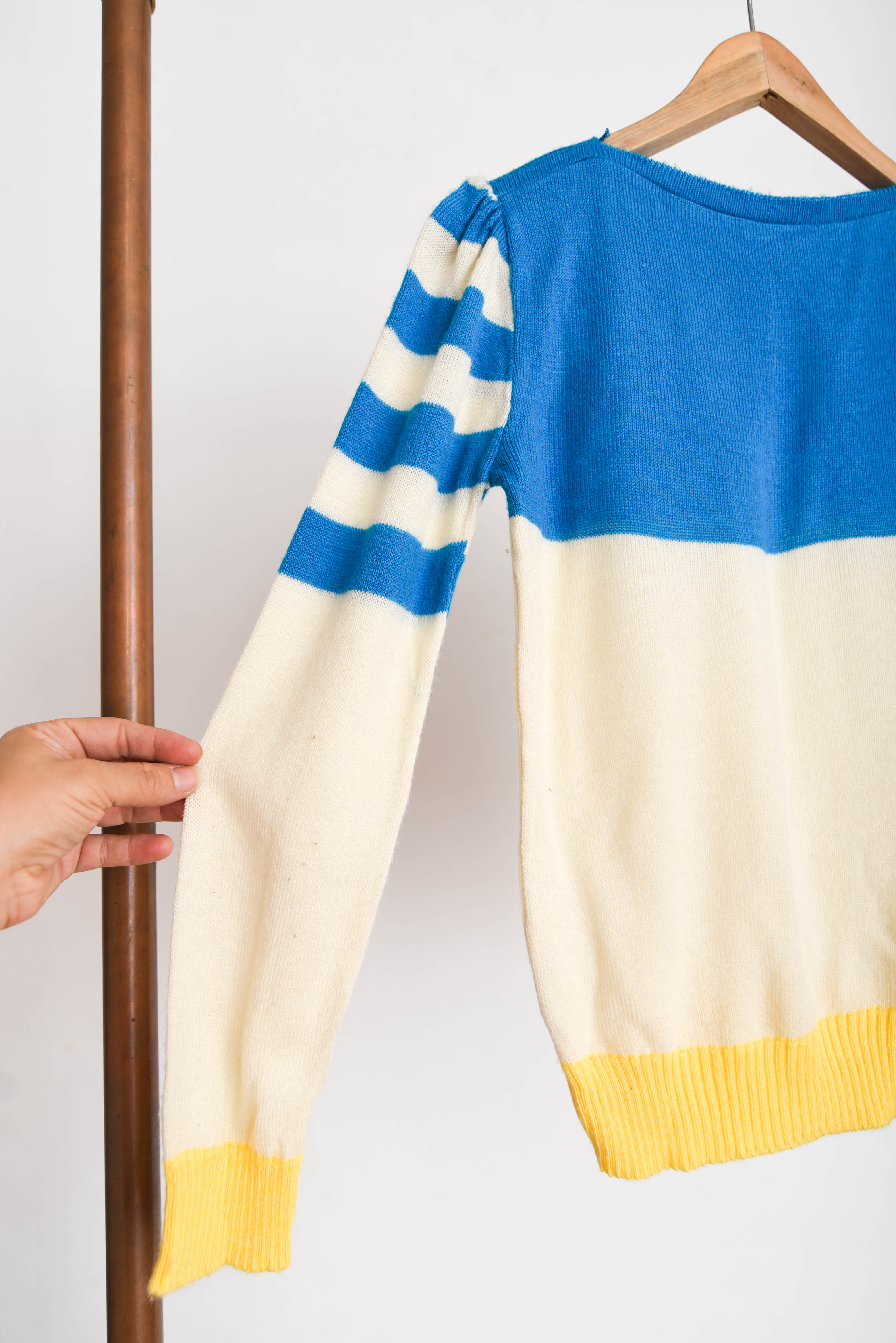 Chaleco tricolor 70s