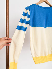 Chaleco tricolor 70s
