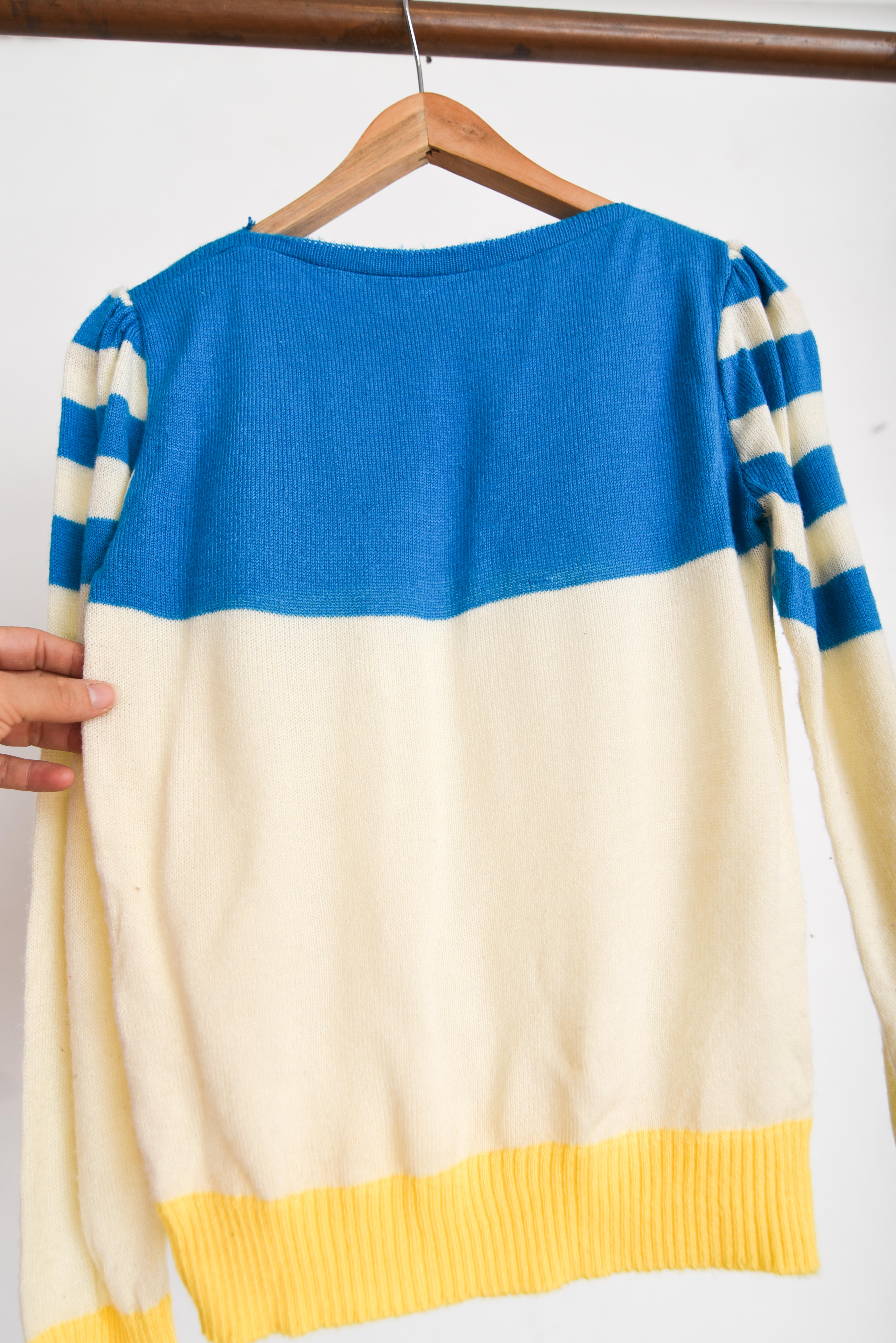 Chaleco tricolor 70s