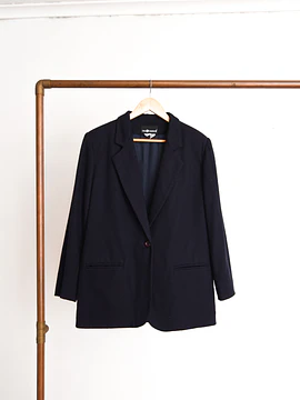 Blazer azul navy lana 90s