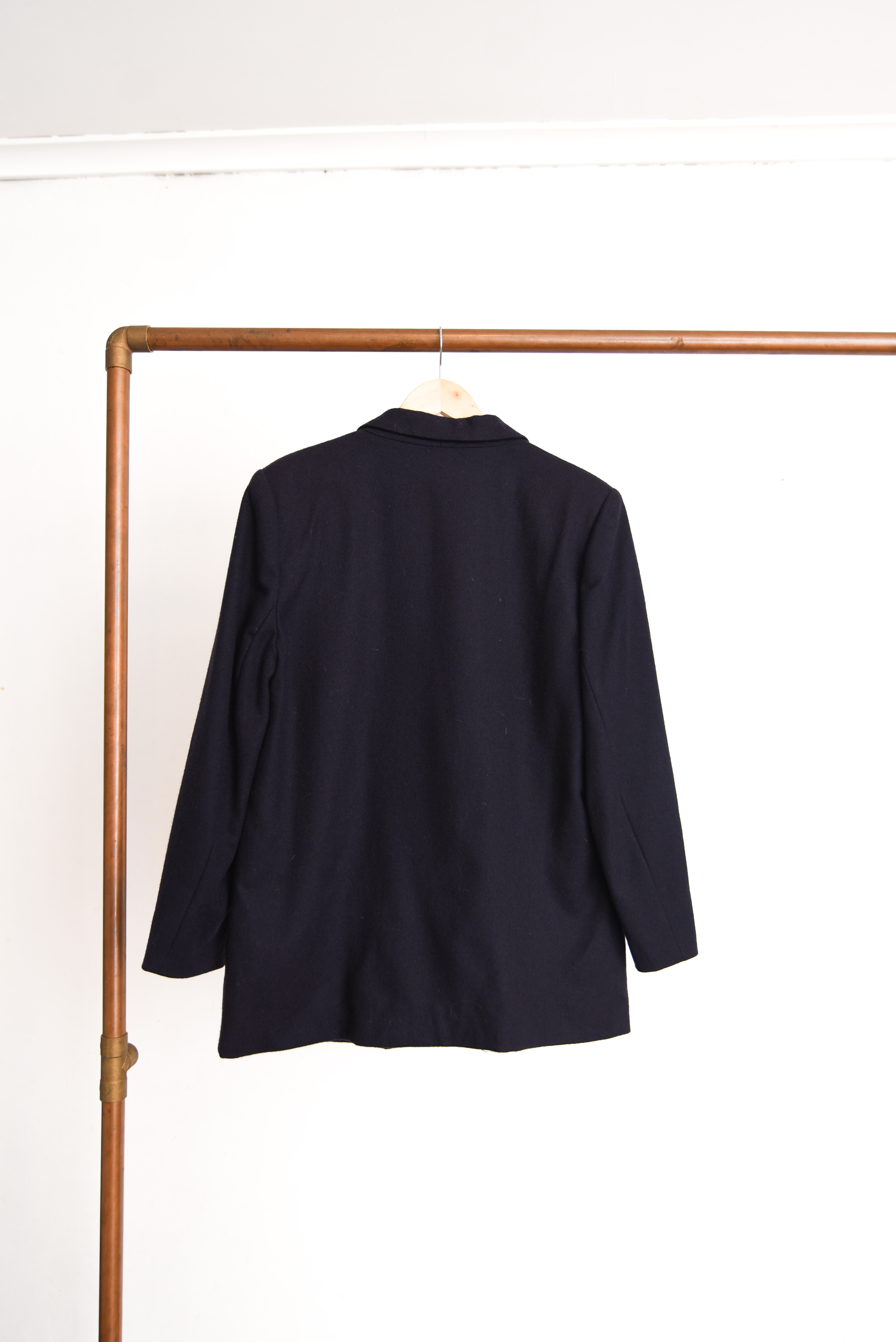 Blazer azul navy lana 90s