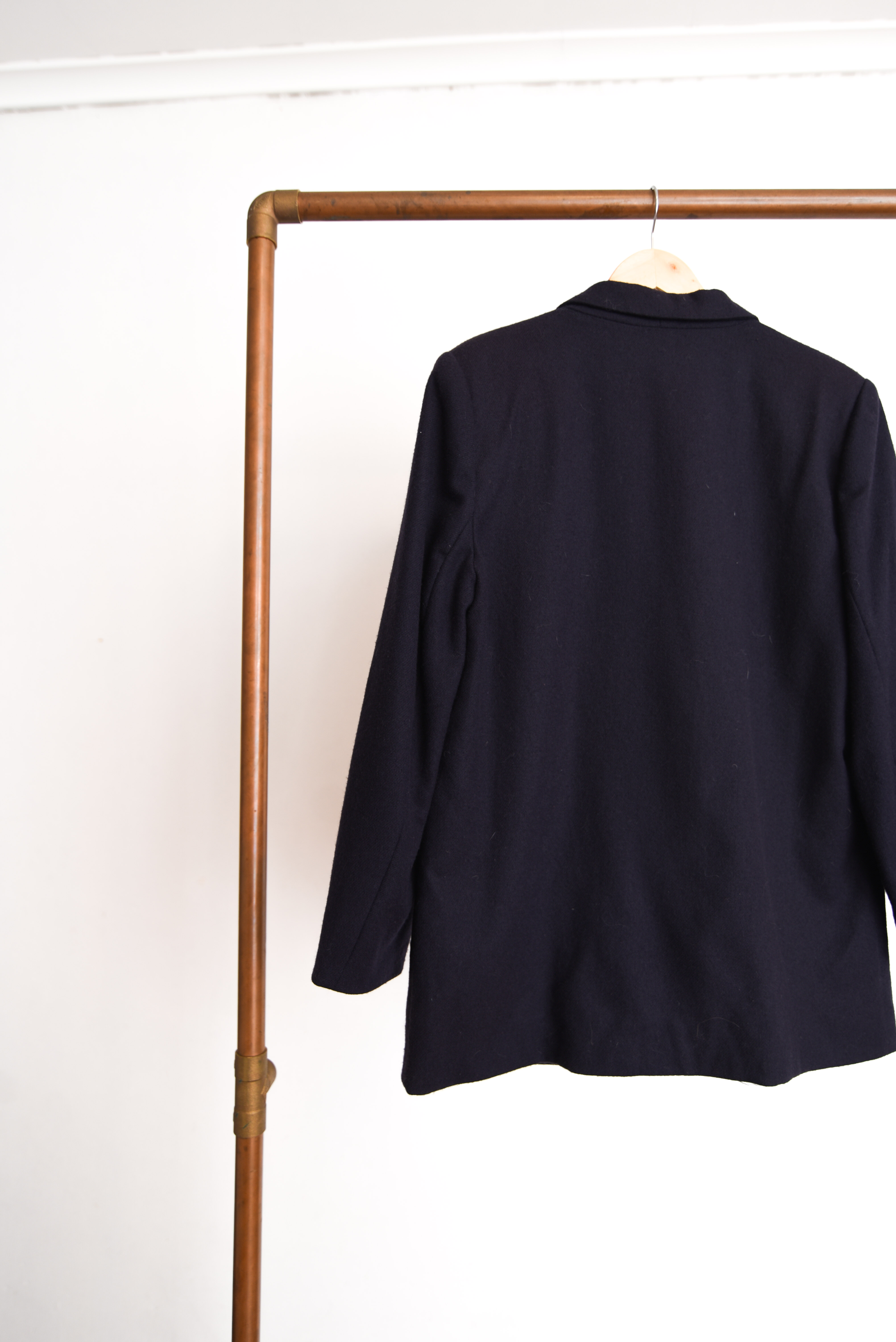 Blazer azul navy lana 90s