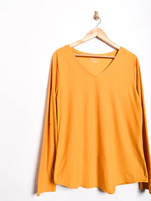 Top amarillo mostaza basic