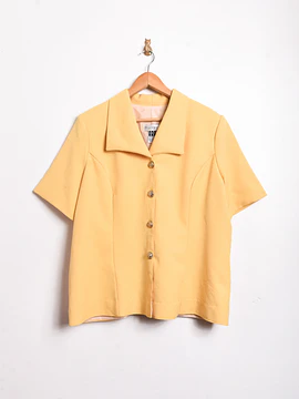 Chaqueta amarillo pastel 90s