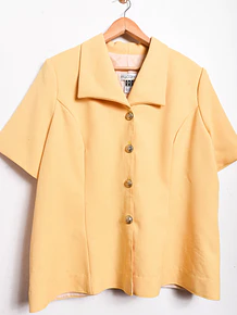Chaqueta amarillo pastel 90s