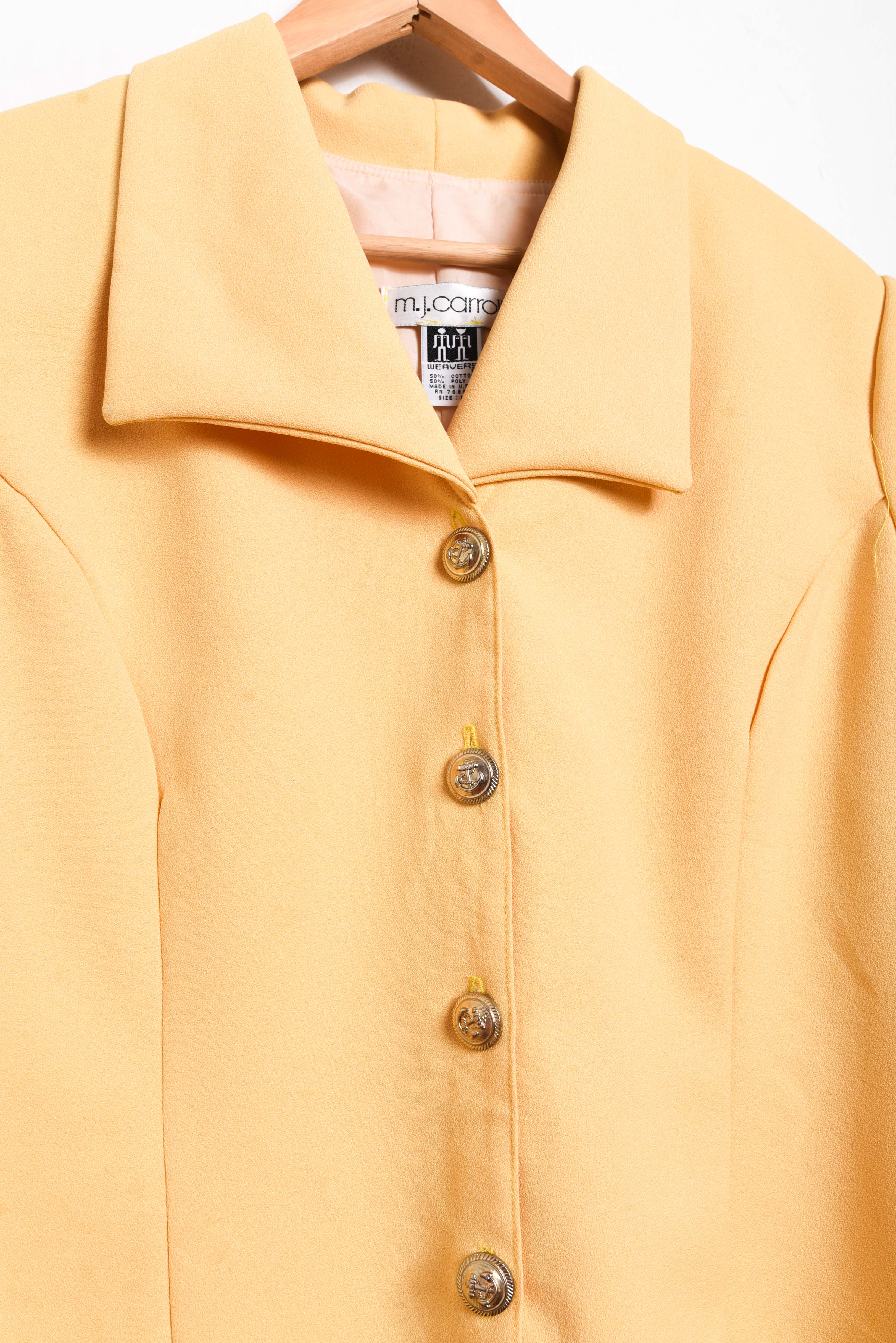 Chaqueta amarillo pastel 90s
