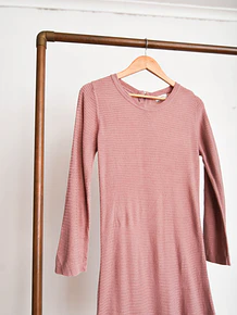 Vestido rosa palo knit