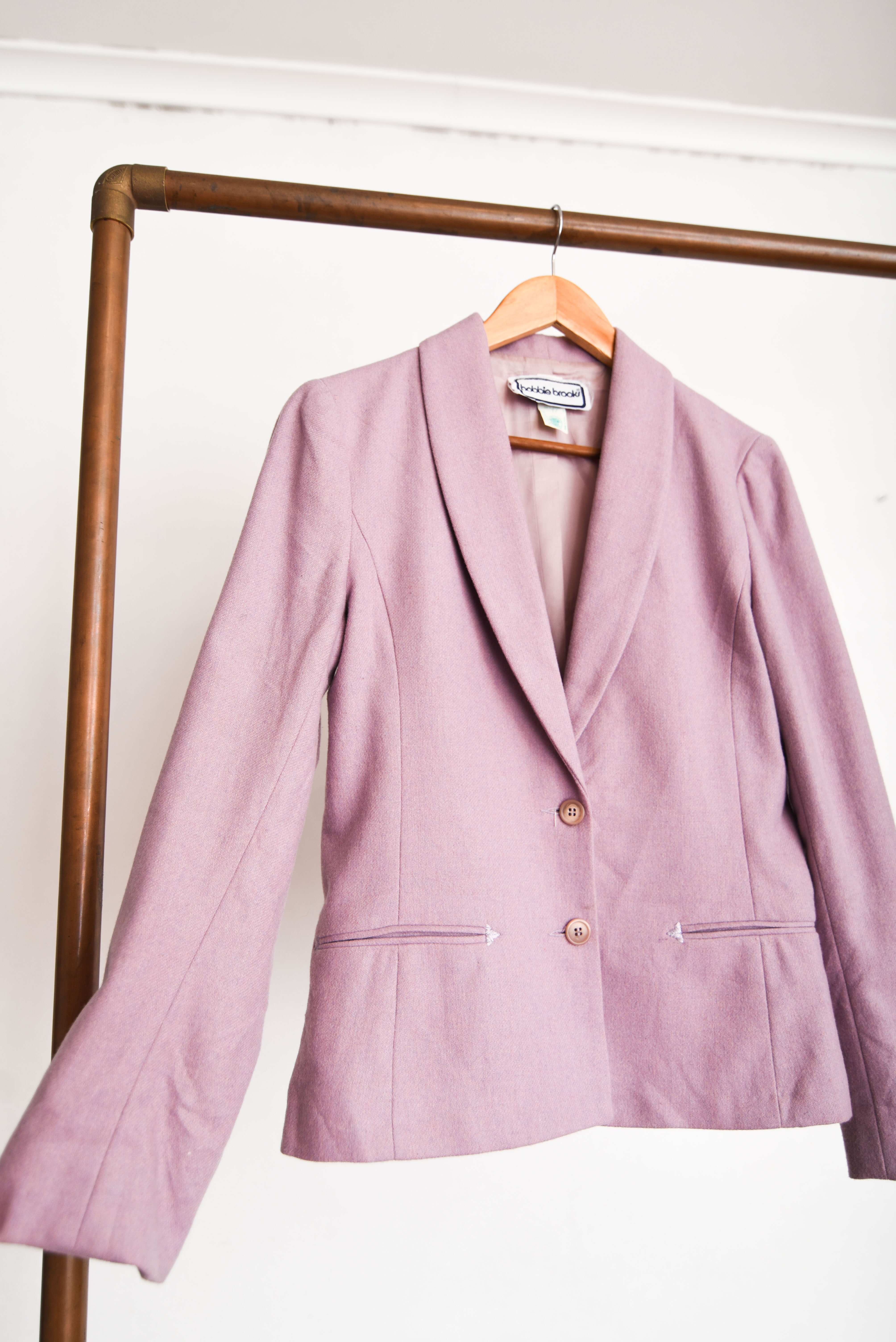 Blazer lana lavanda 90s