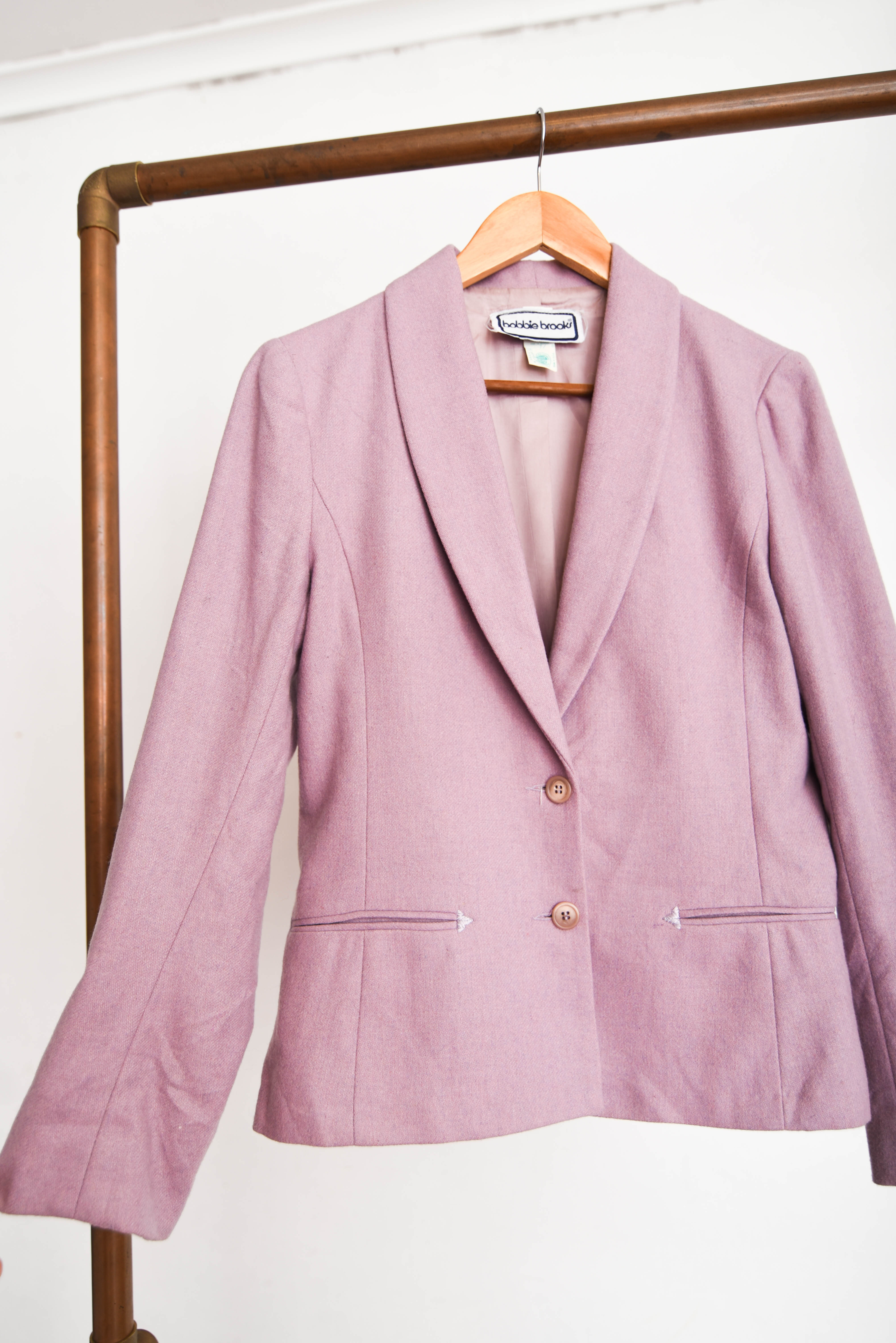 Blazer lana lavanda 90s