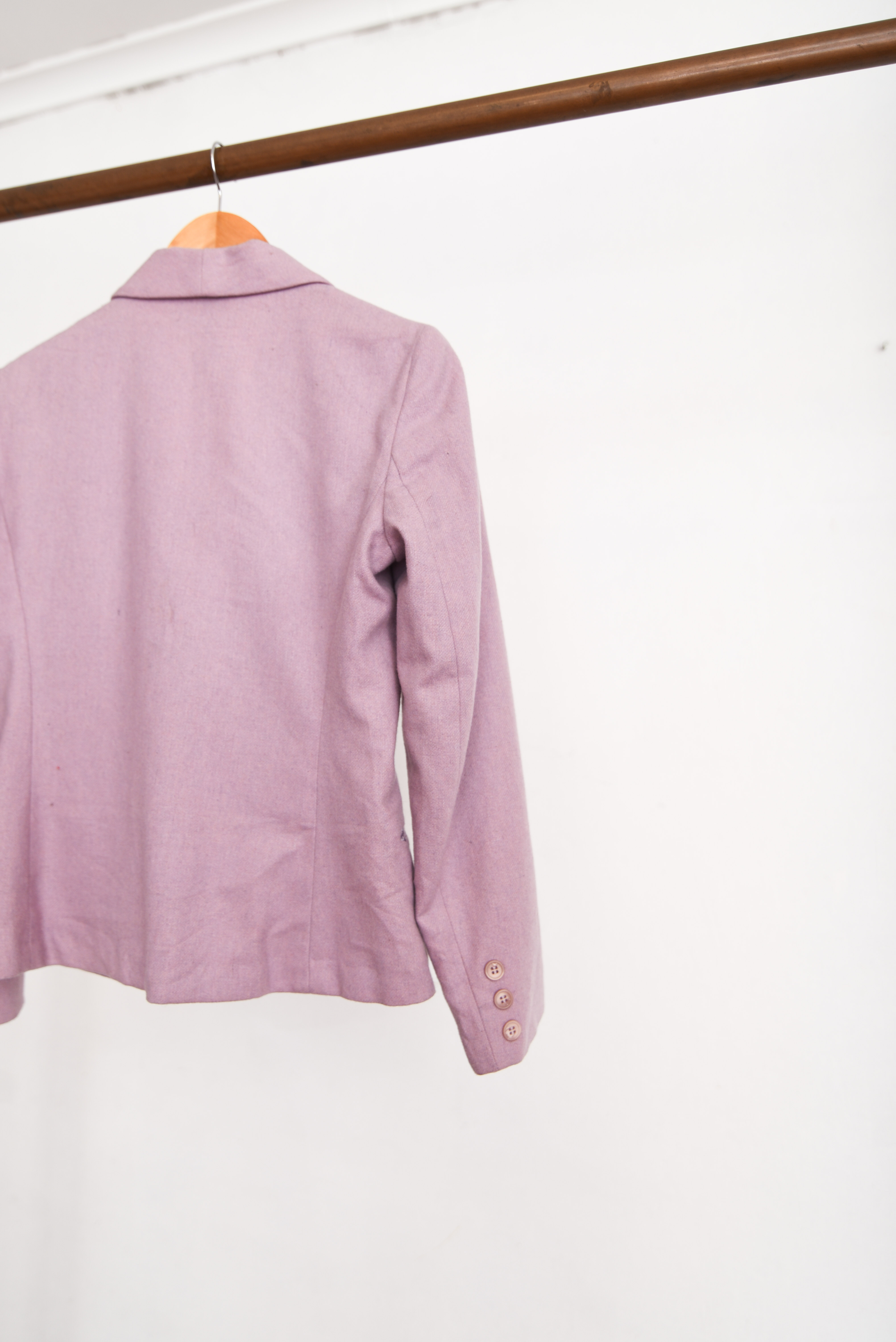 Blazer lana lavanda 90s