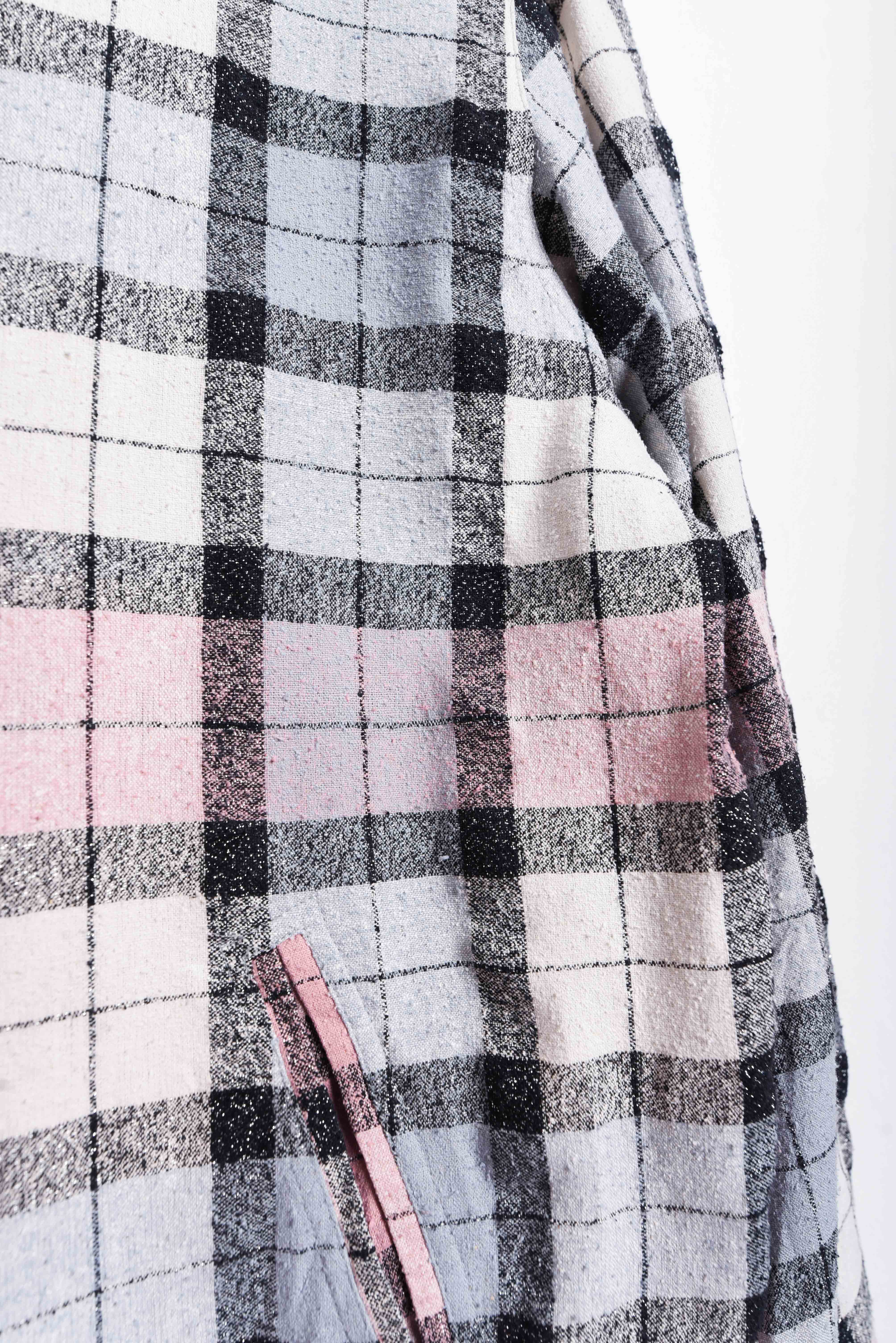 Chaqueta lila pastel vintage gingham
