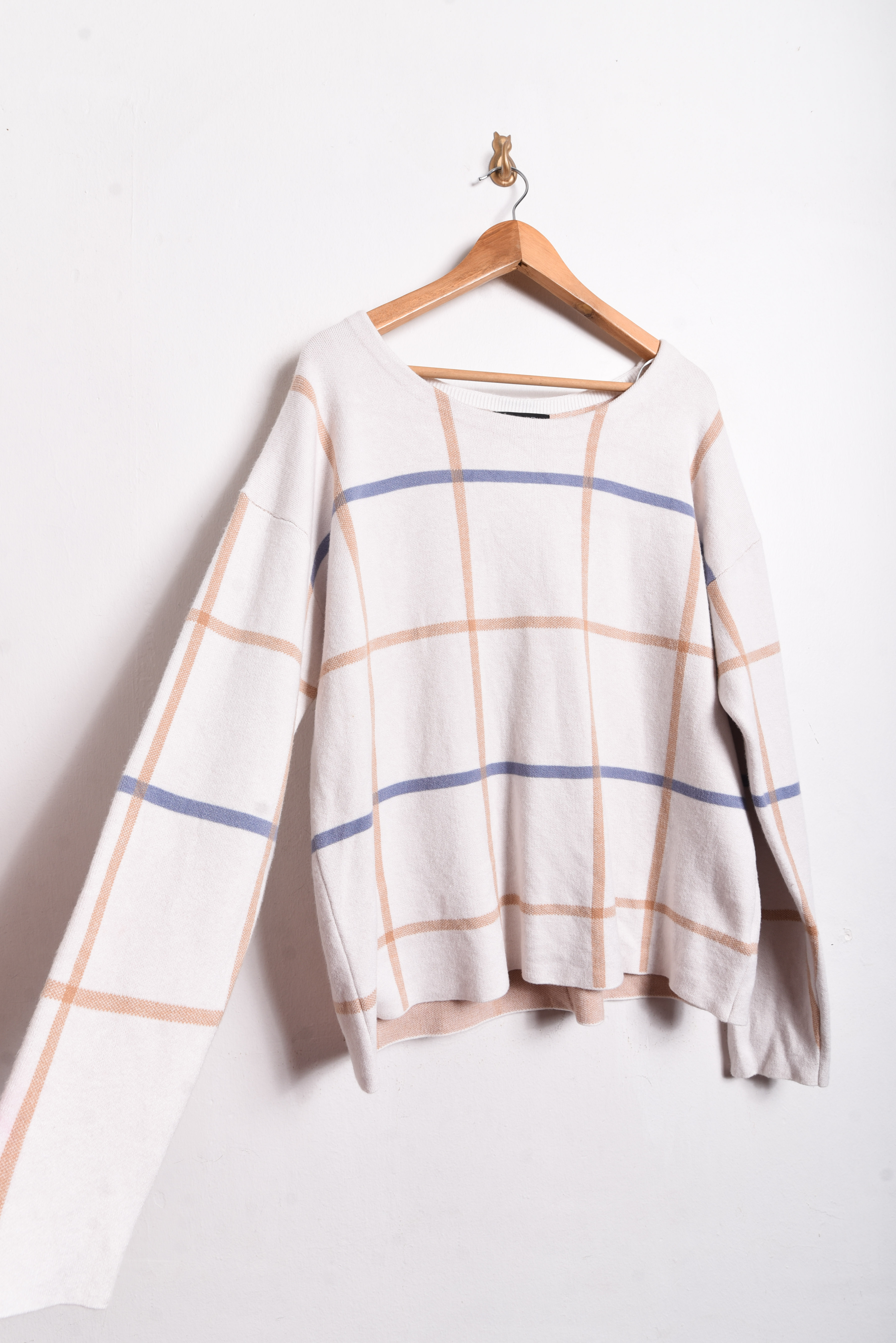 Chaleco marfil grid