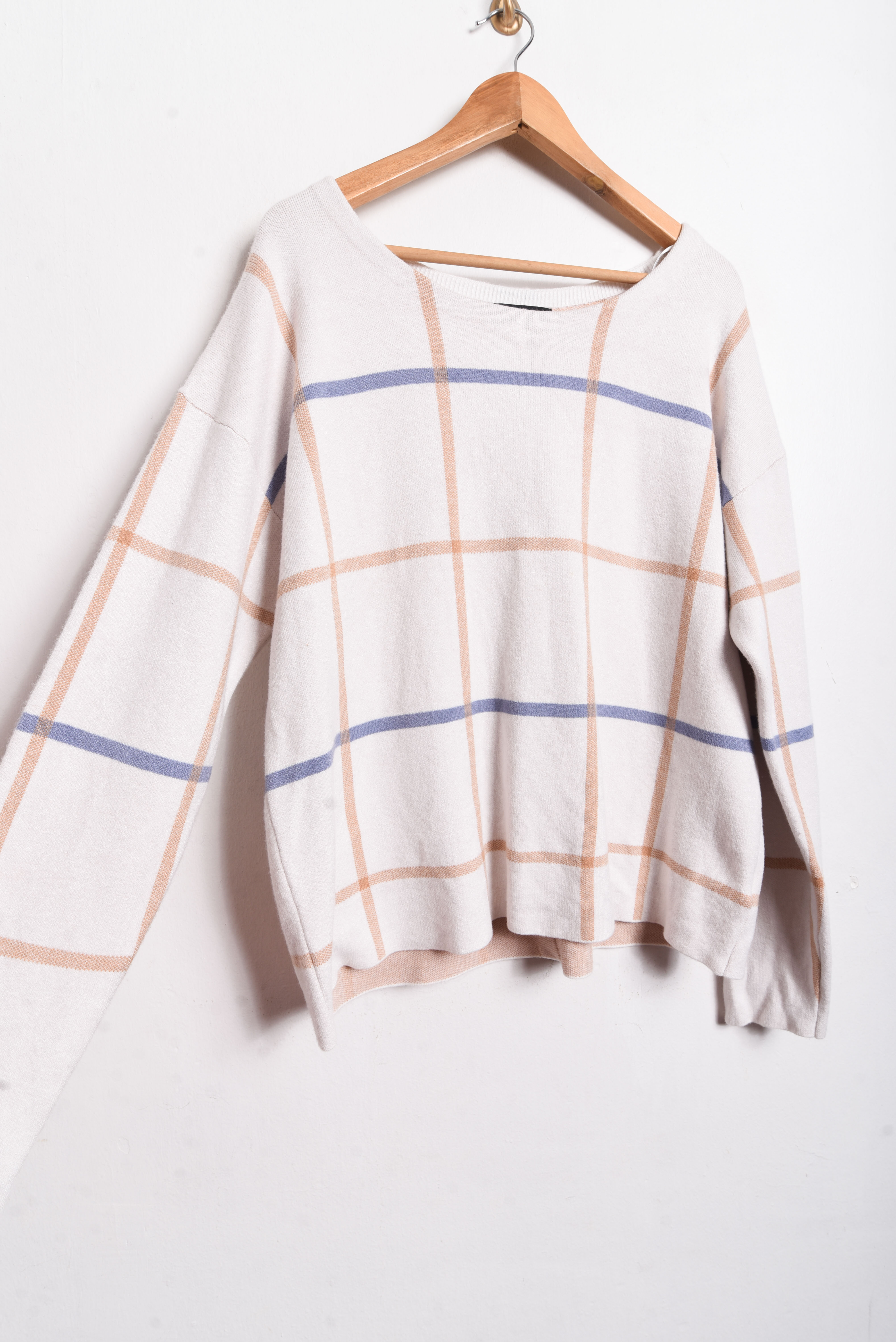 Chaleco marfil grid