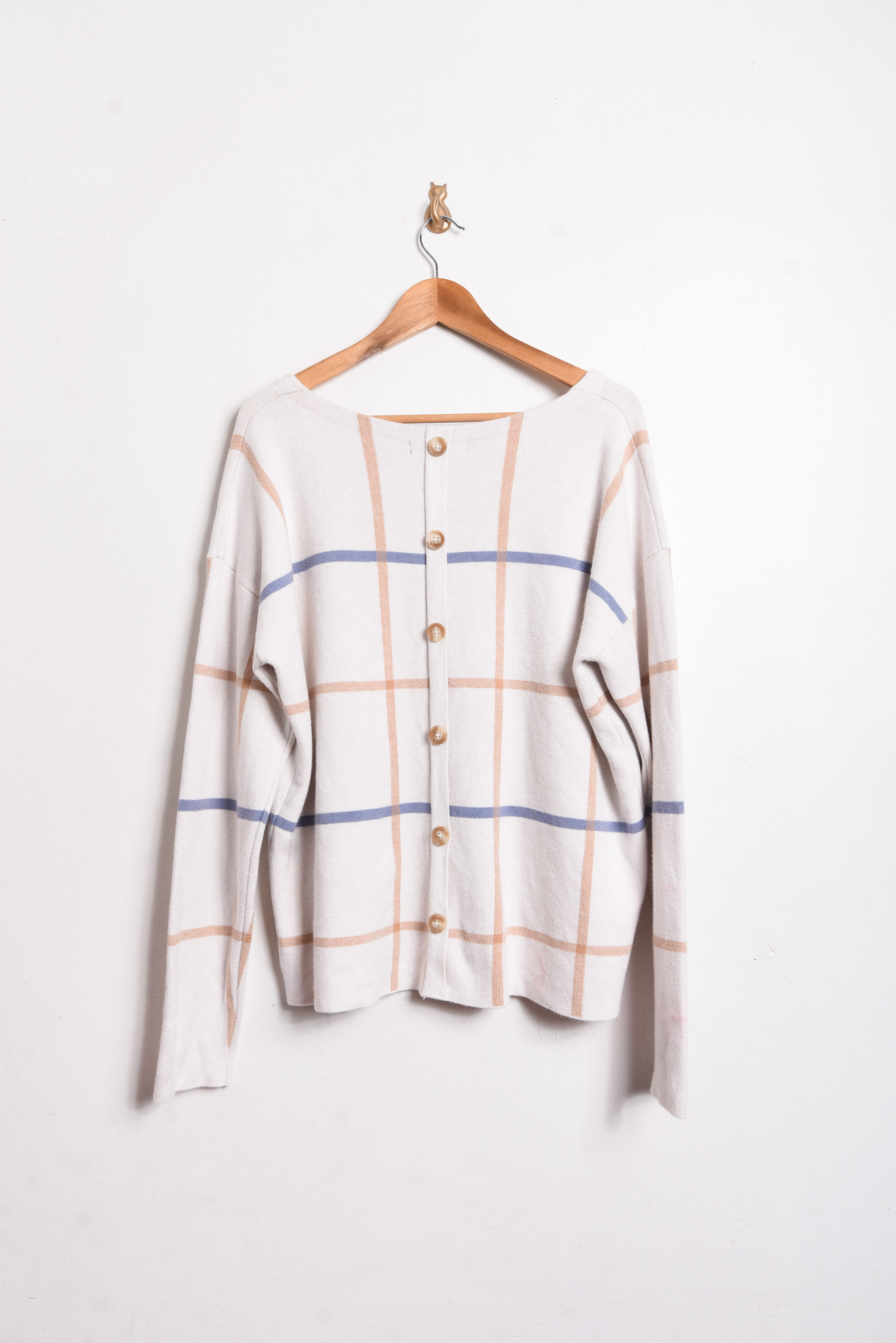Chaleco marfil grid