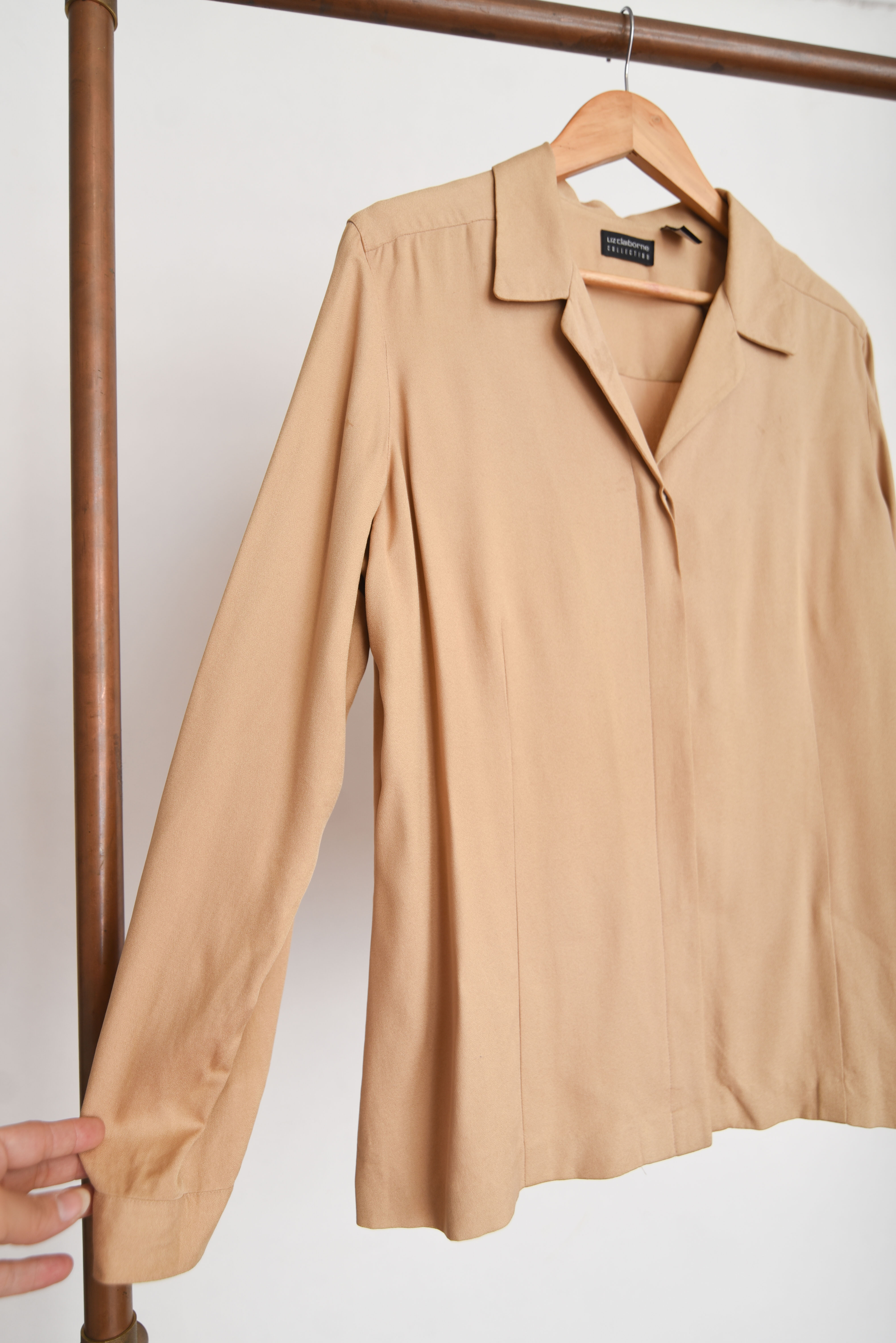 Blusa silk 90s café