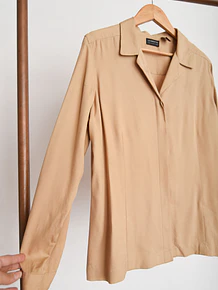 Blusa silk 90s café