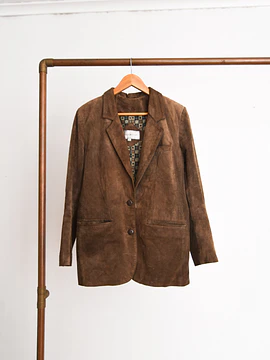 Blazer café gamuza vintage