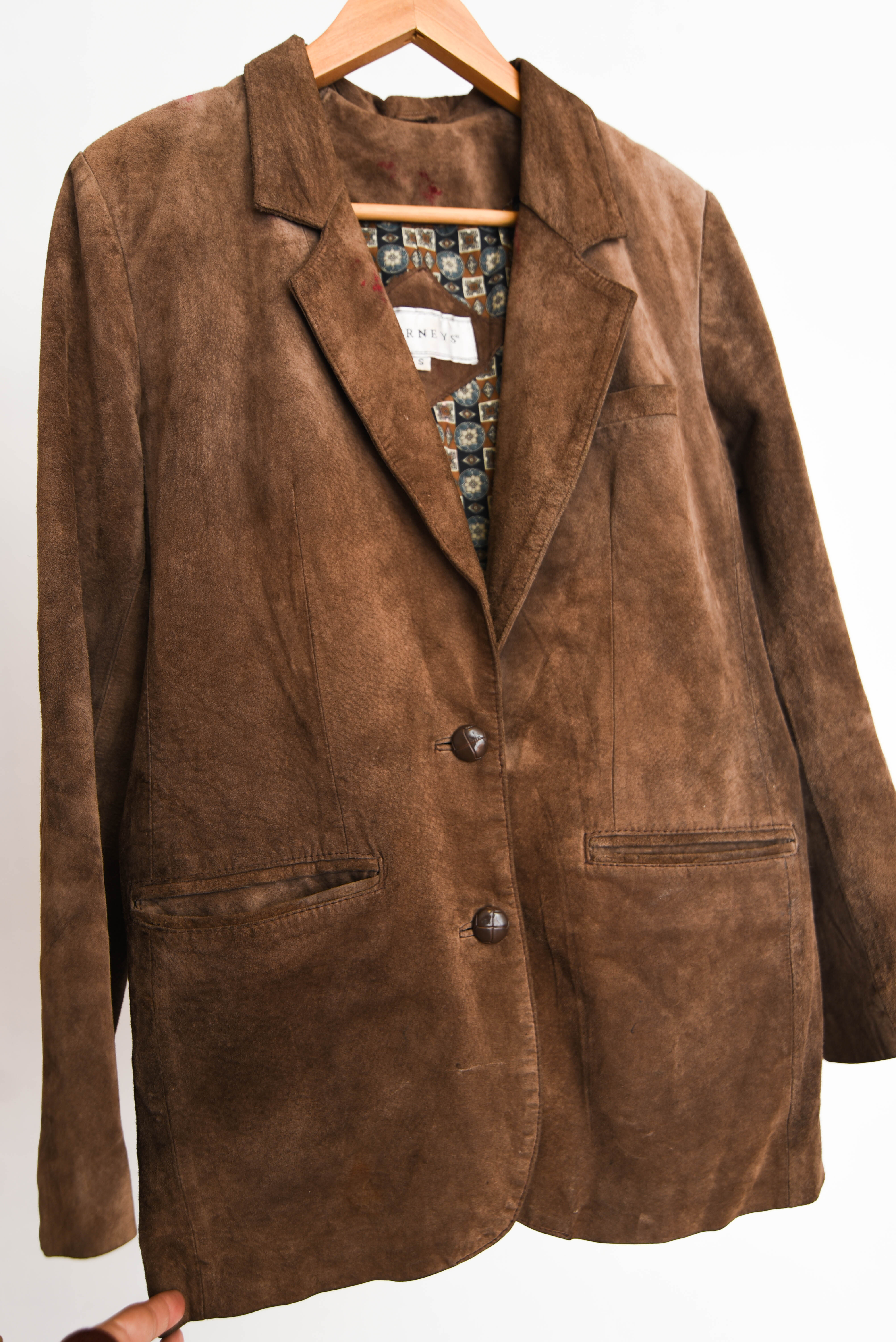 Blazer café gamuza vintage