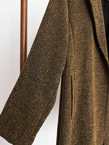 Blazer café espiga vintage