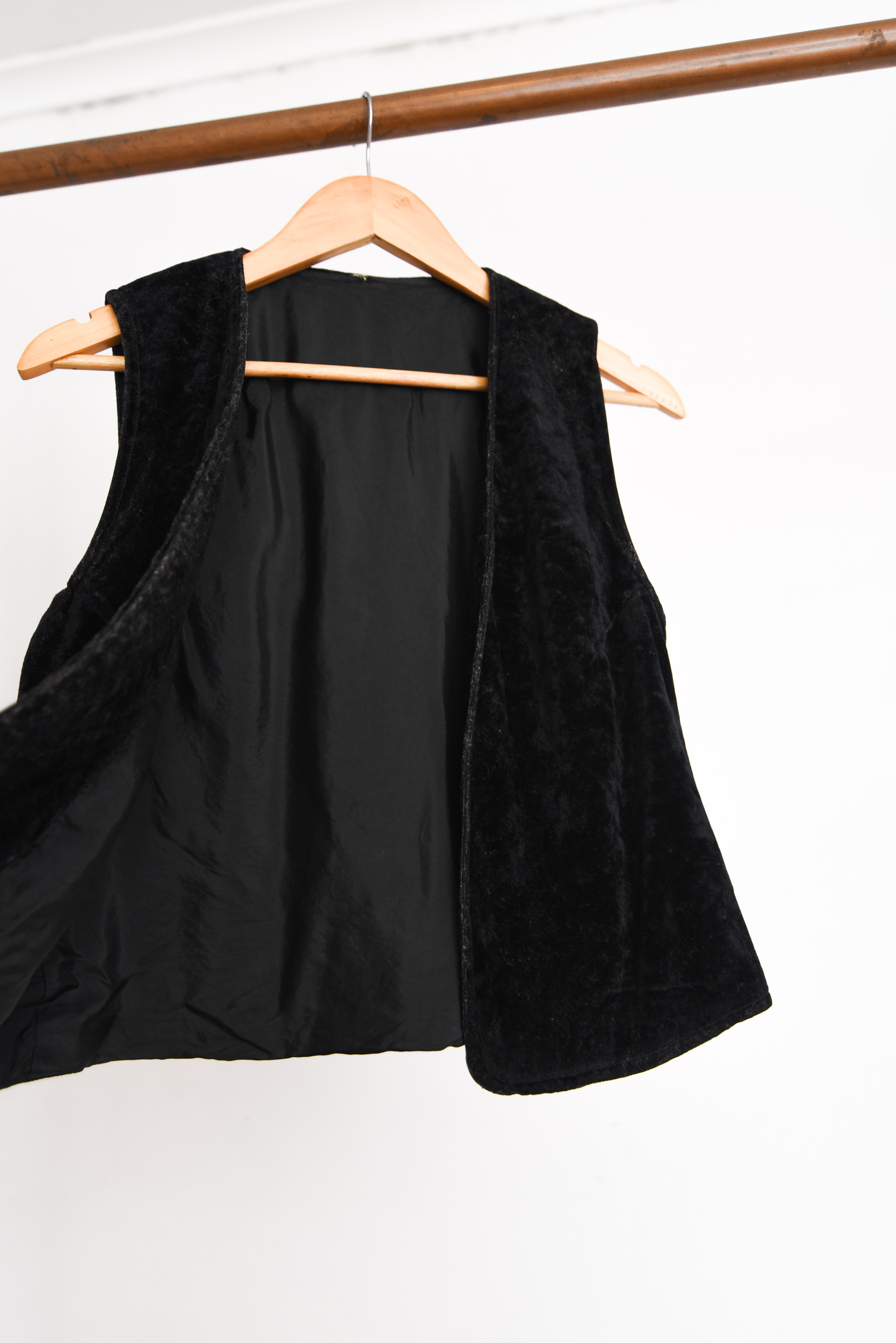 Vest negro terciopelo