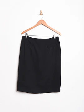 Falda negra formal tubo