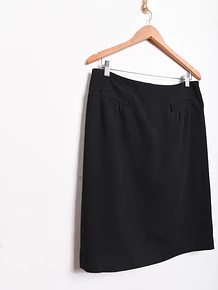 Falda negra formal tubo