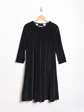 Vestido negro 90s plush