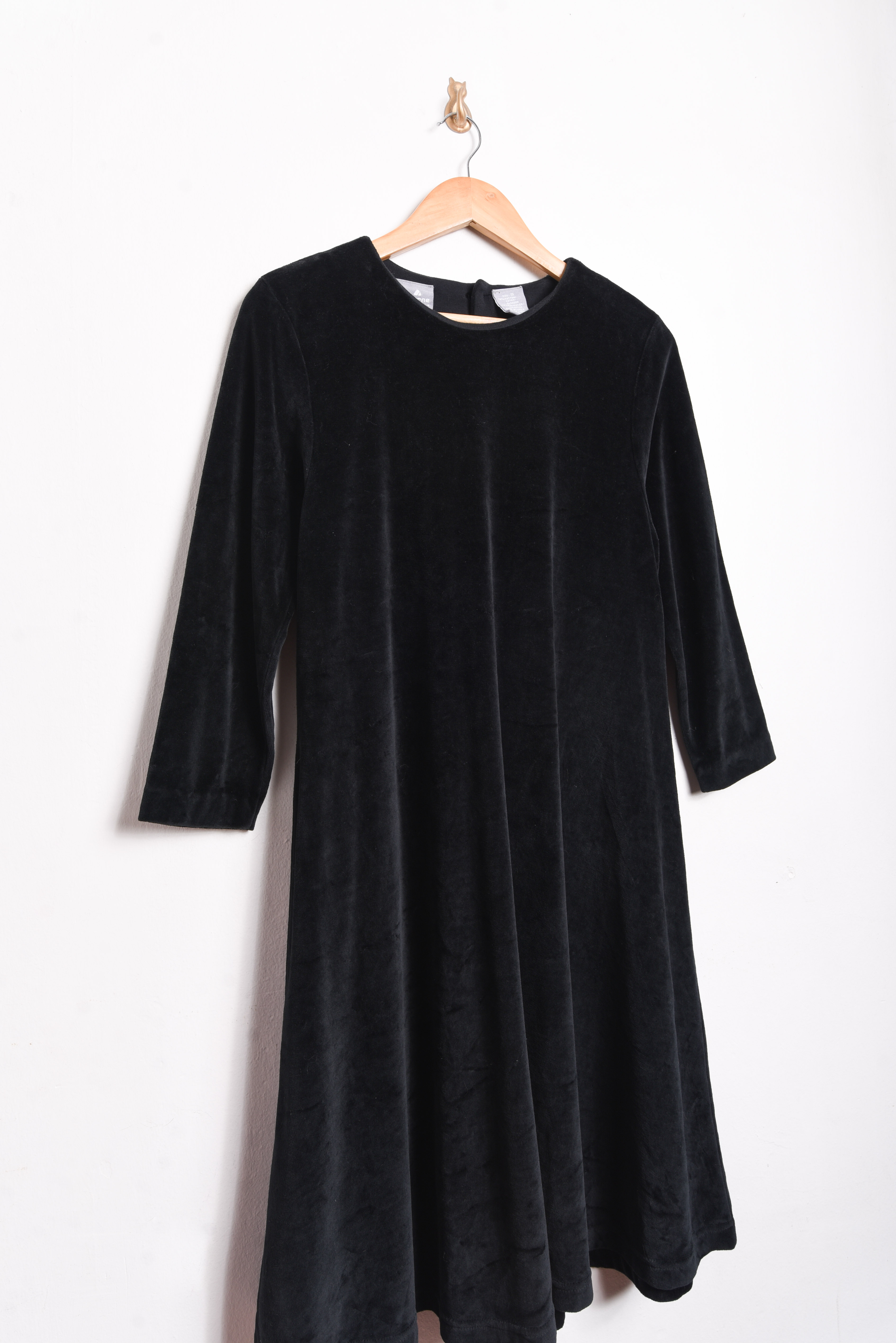 Vestido negro 90s plush