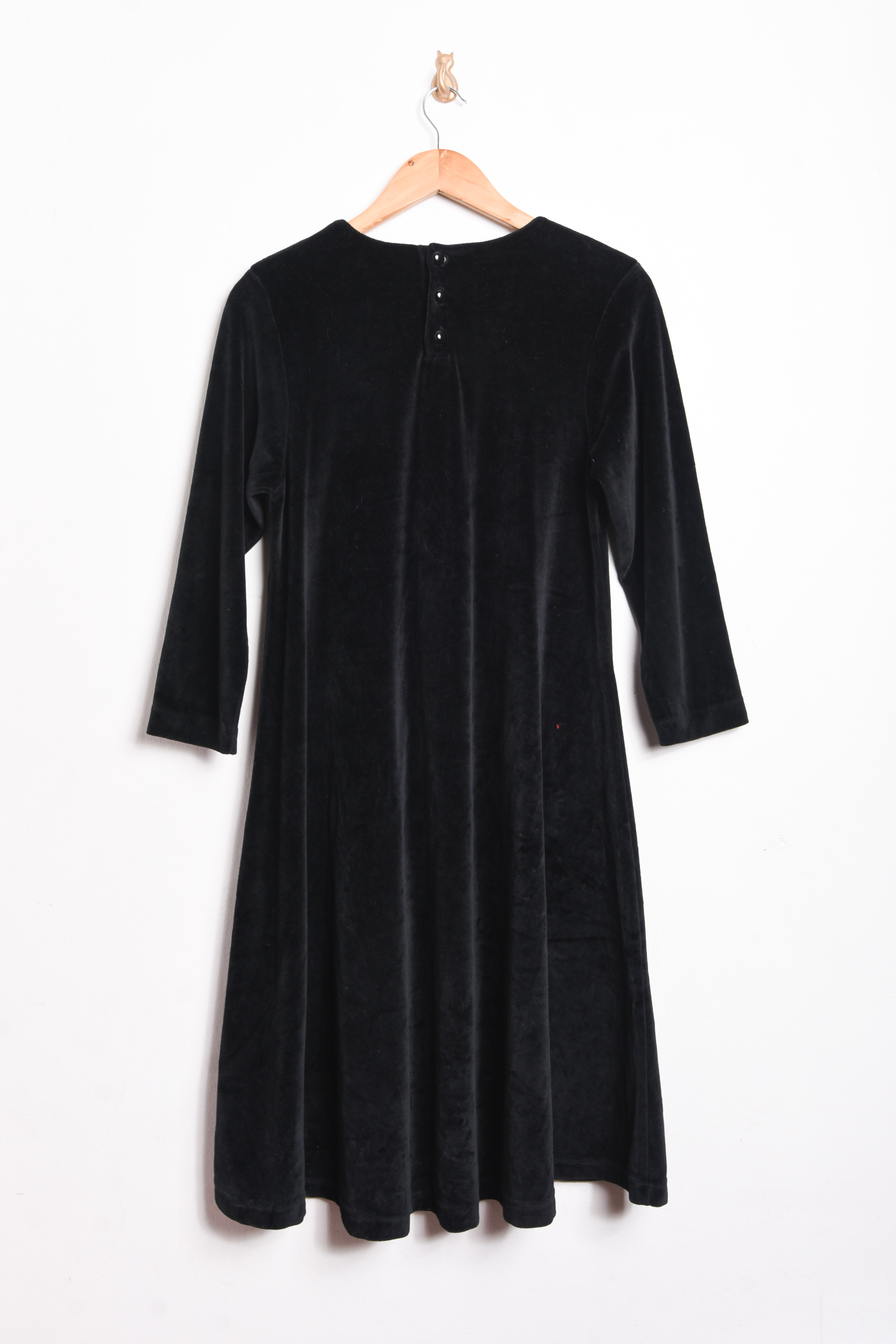 Vestido negro 90s plush