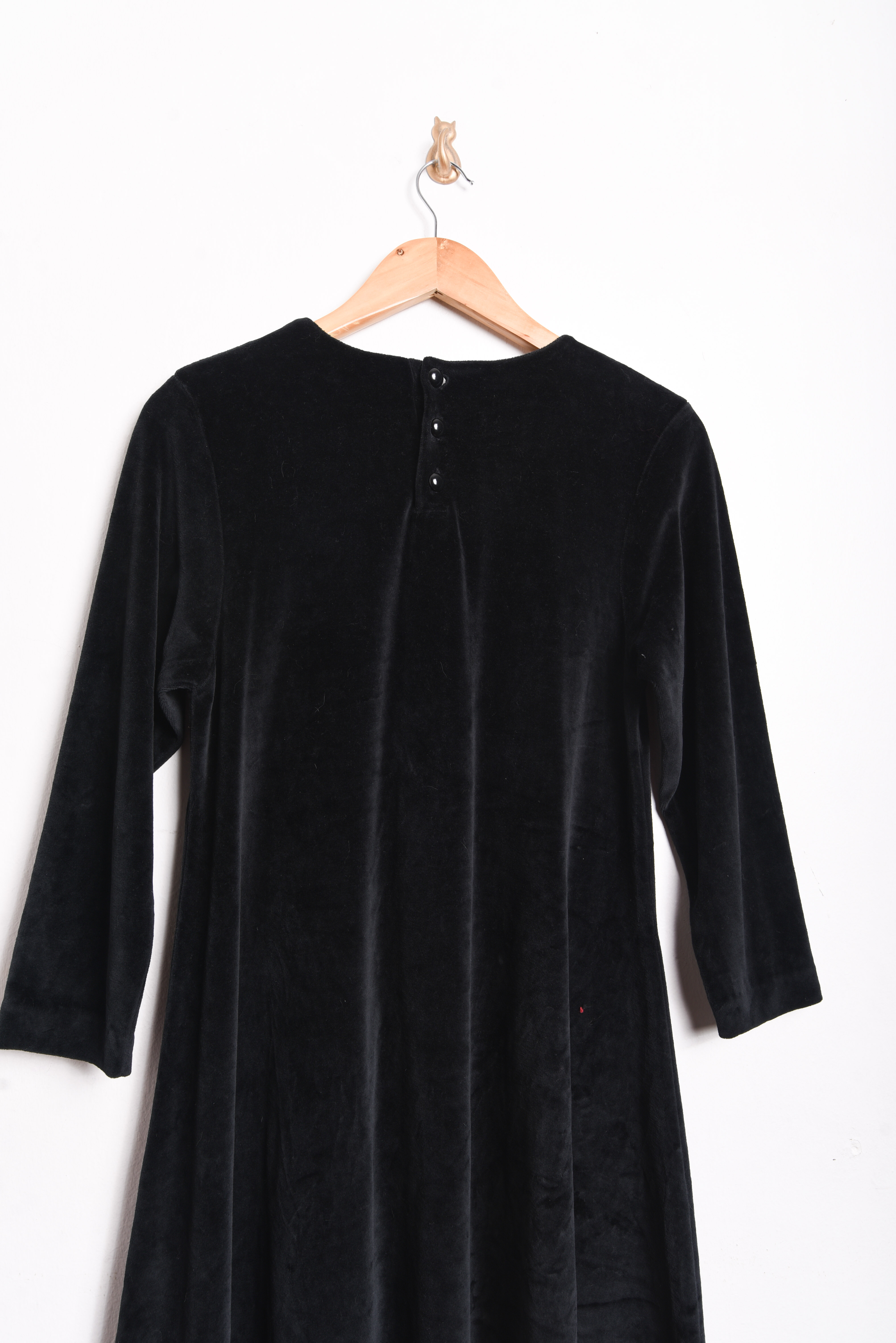 Vestido negro 90s plush