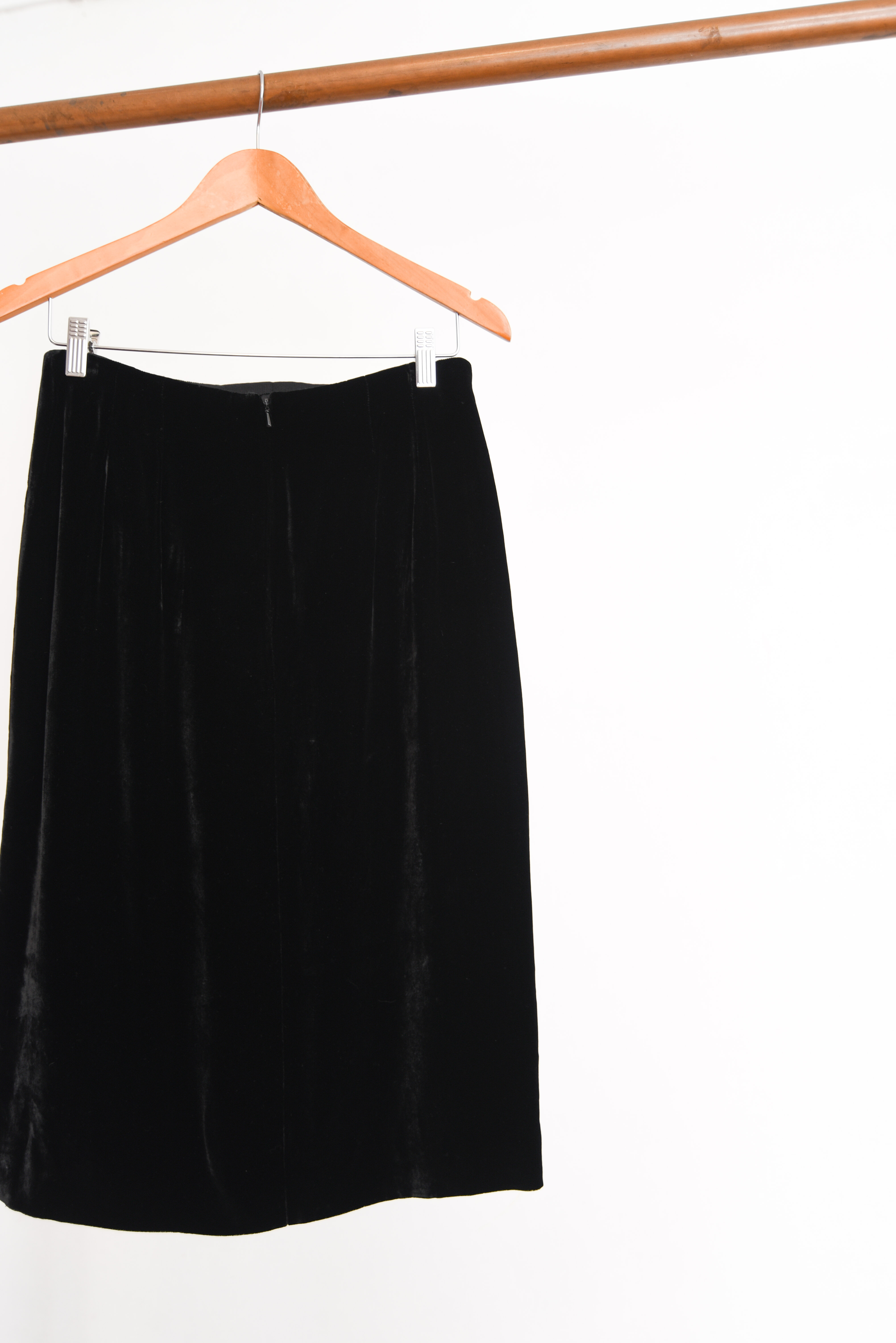 Falda negra terciopelo vintage