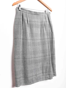Falda gris Gales vintage