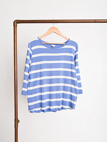 Polera rayada periwinkle