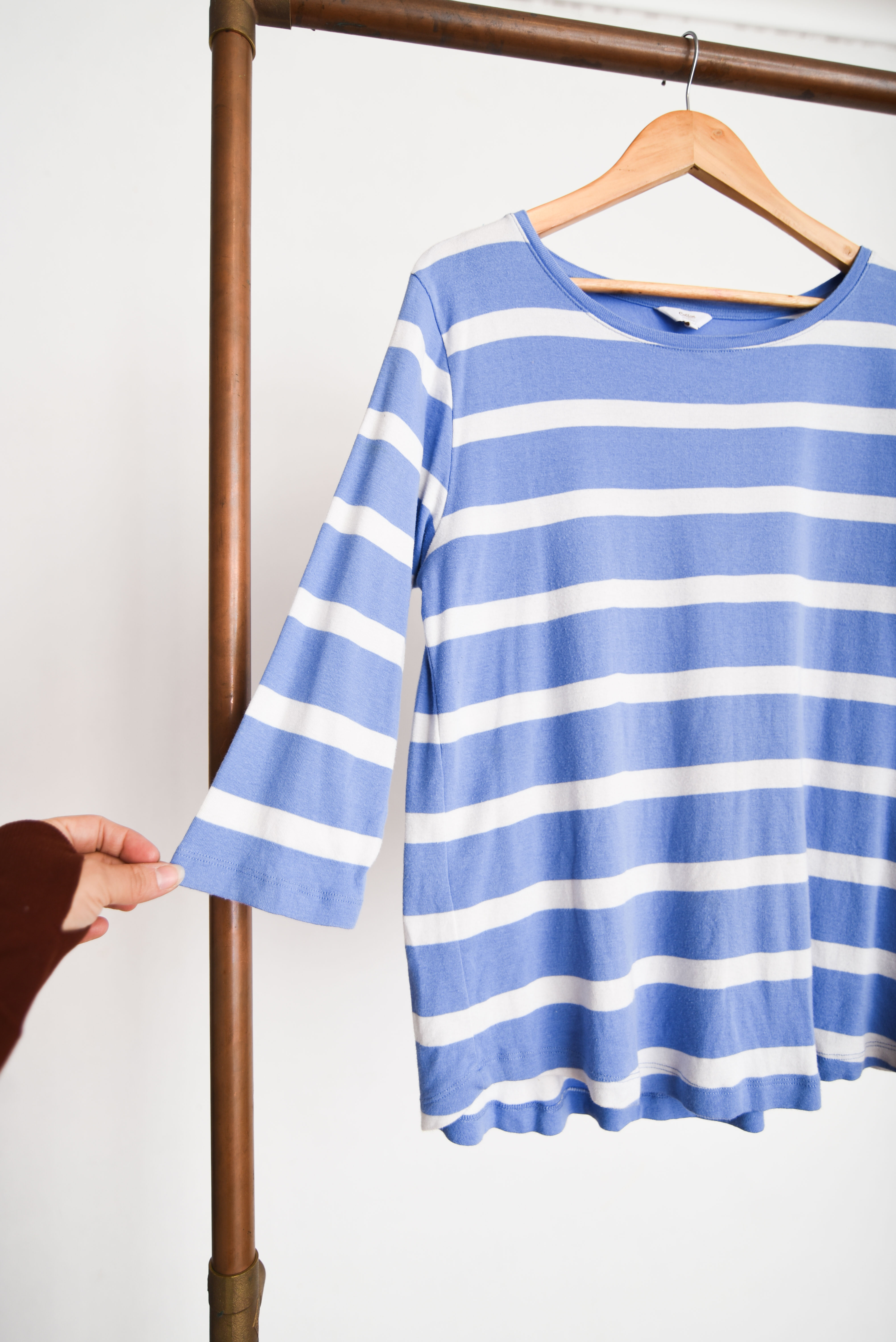 Polera rayada periwinkle