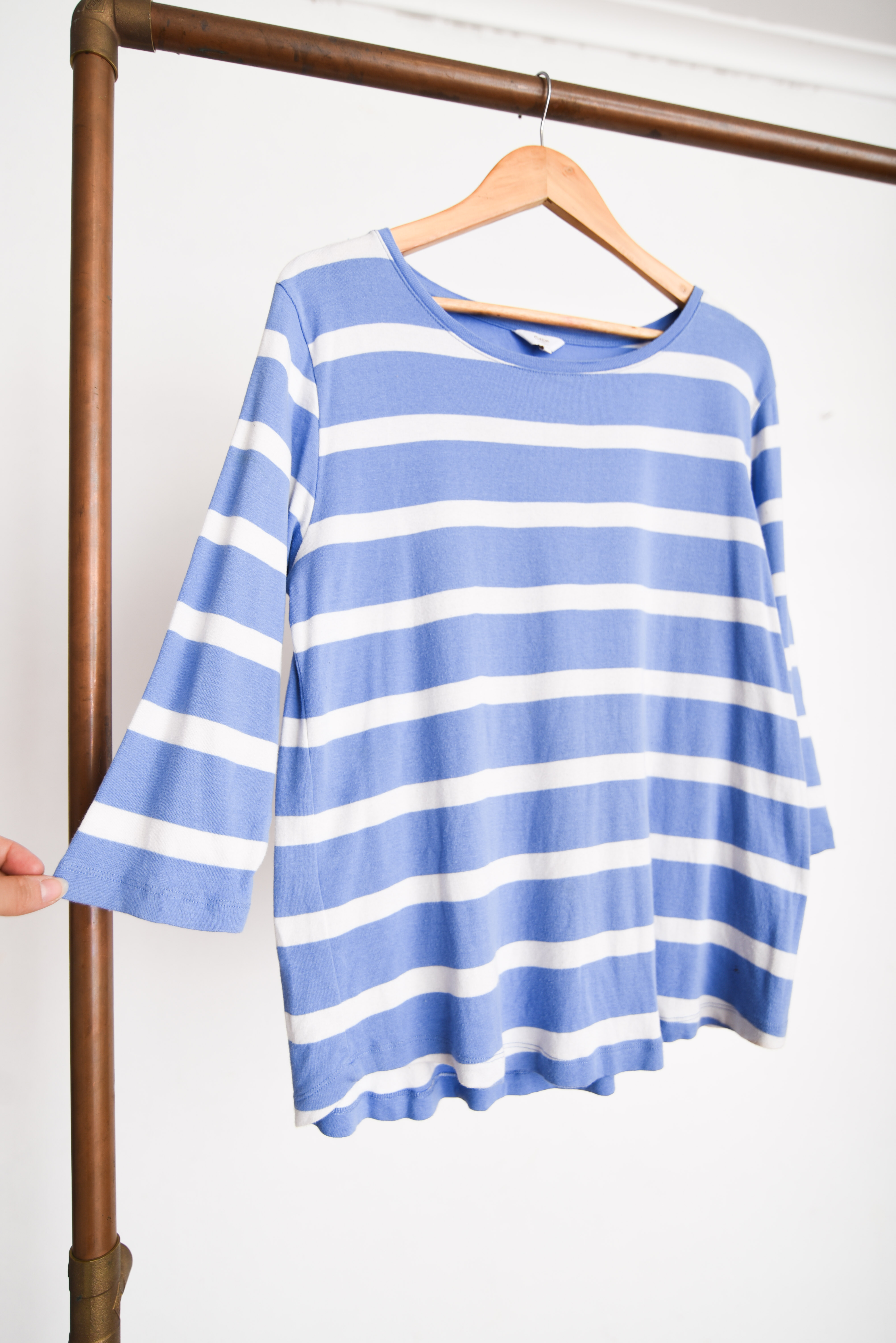 Polera rayada periwinkle