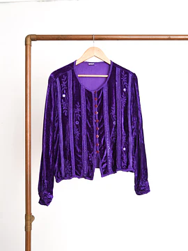Blusa purple velvet