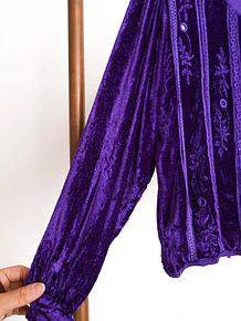 Blusa purple velvet