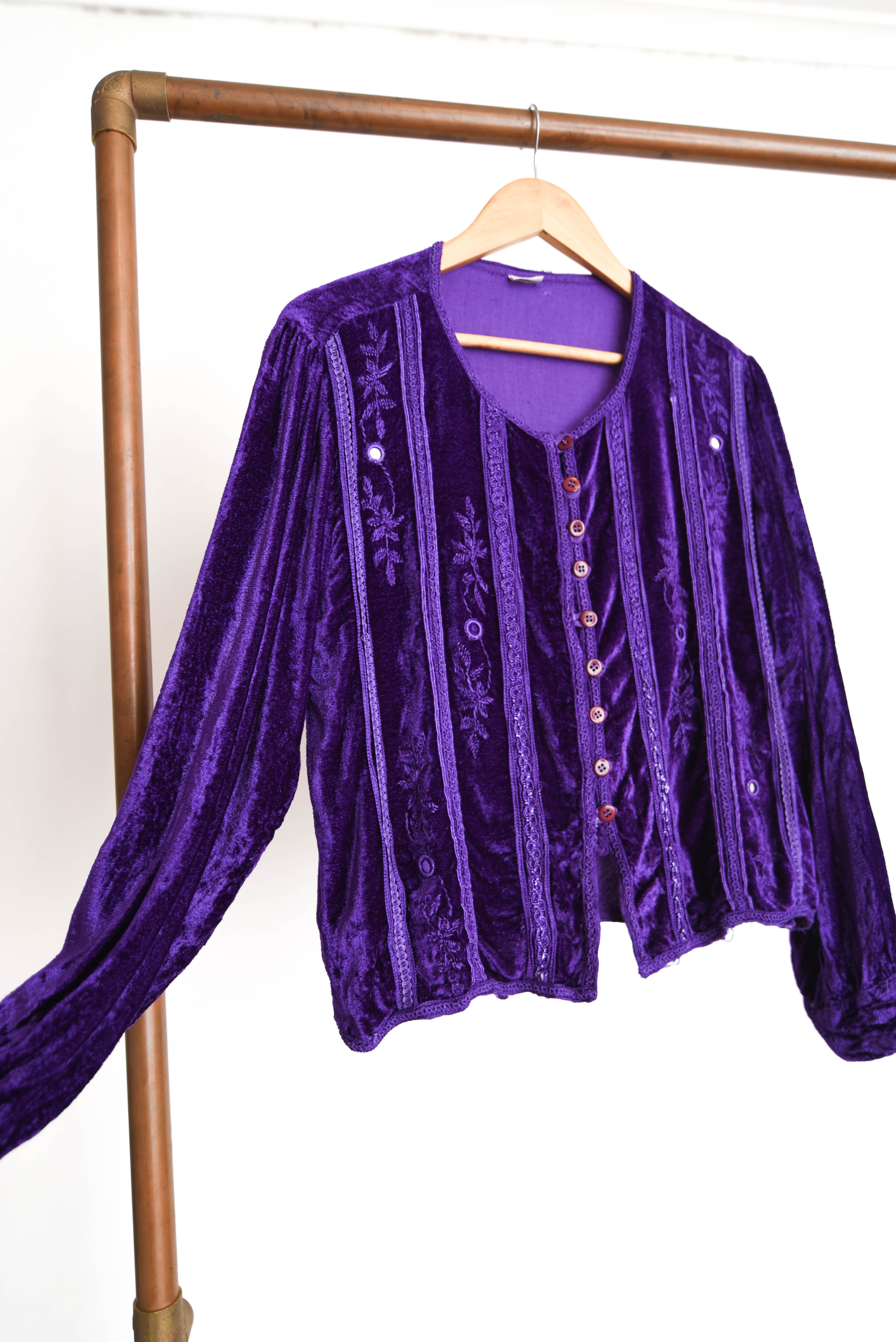 Blusa purple velvet