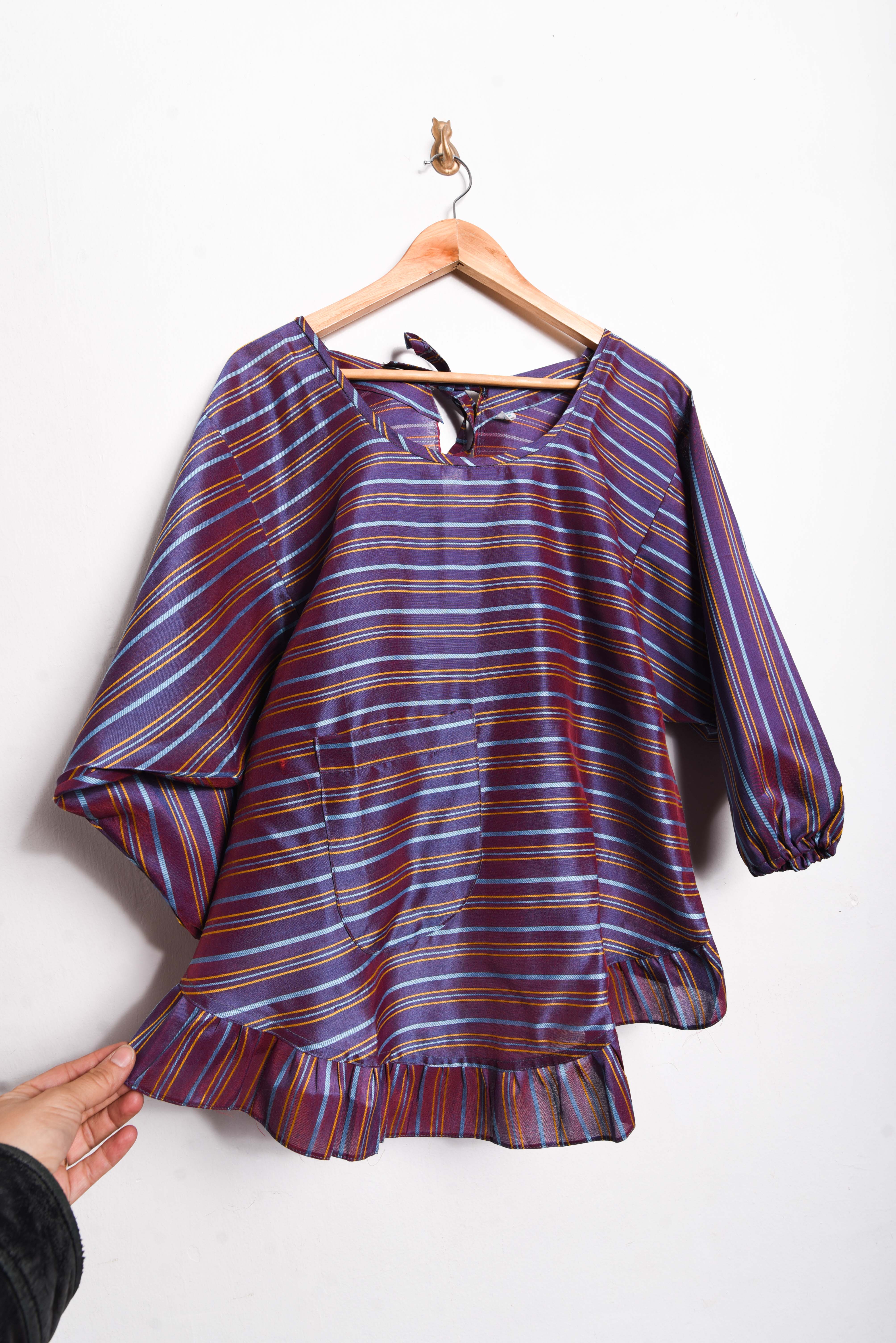 Blusa purple rayada lazitos