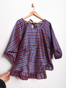 Blusa purple rayada lazitos