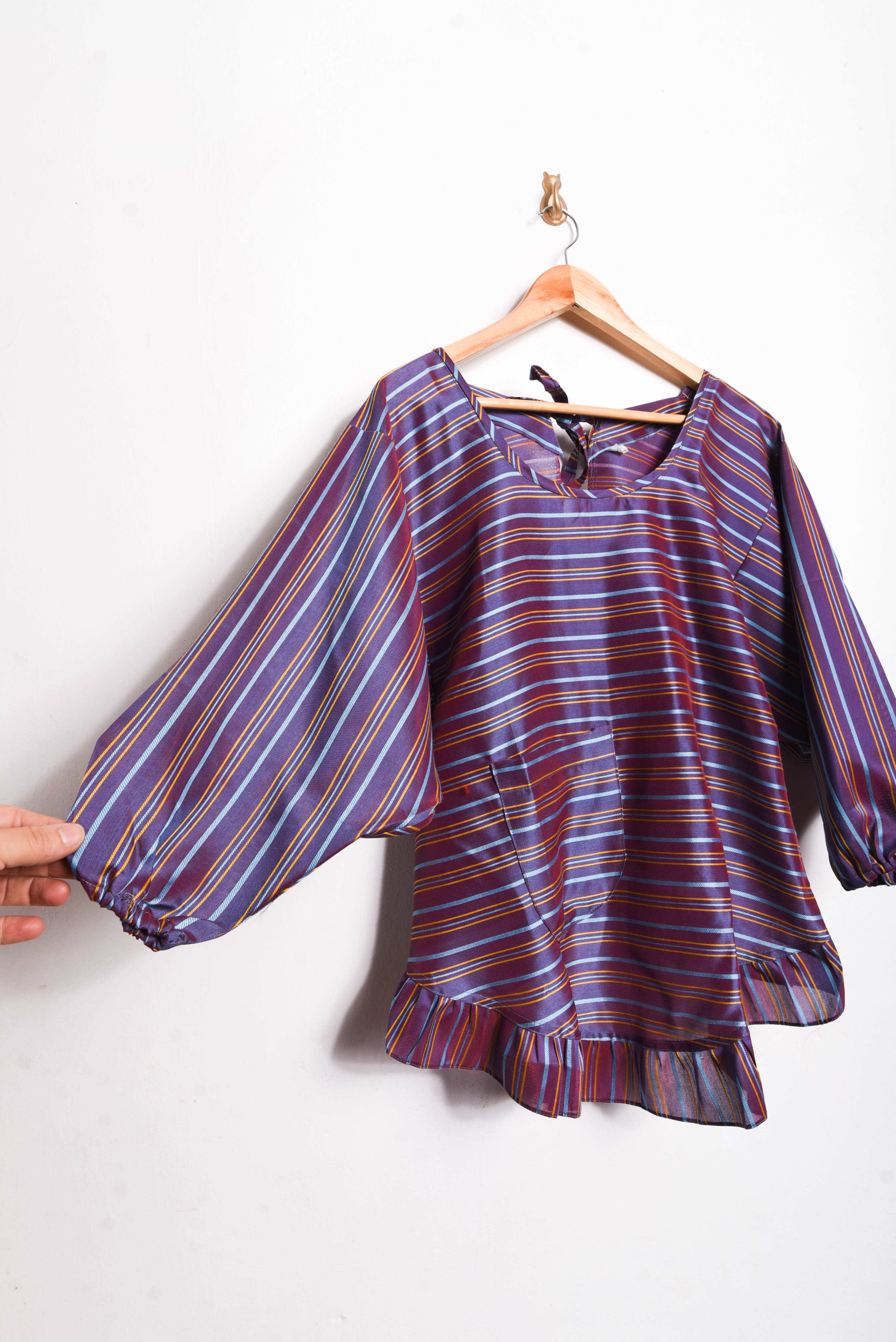 Blusa purple rayada lazitos
