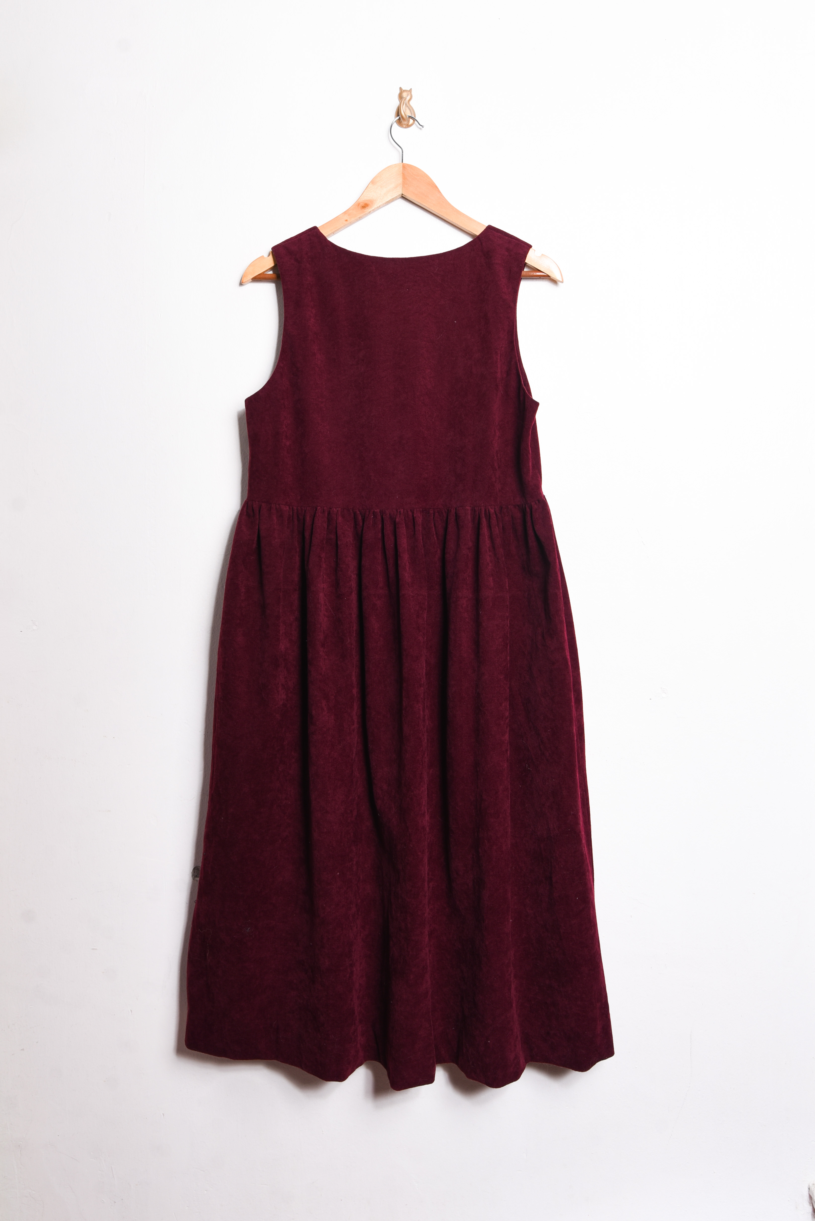 Vestido vintage burdeo 90s