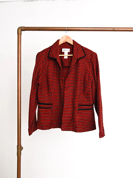 Blazer pata de gallo red