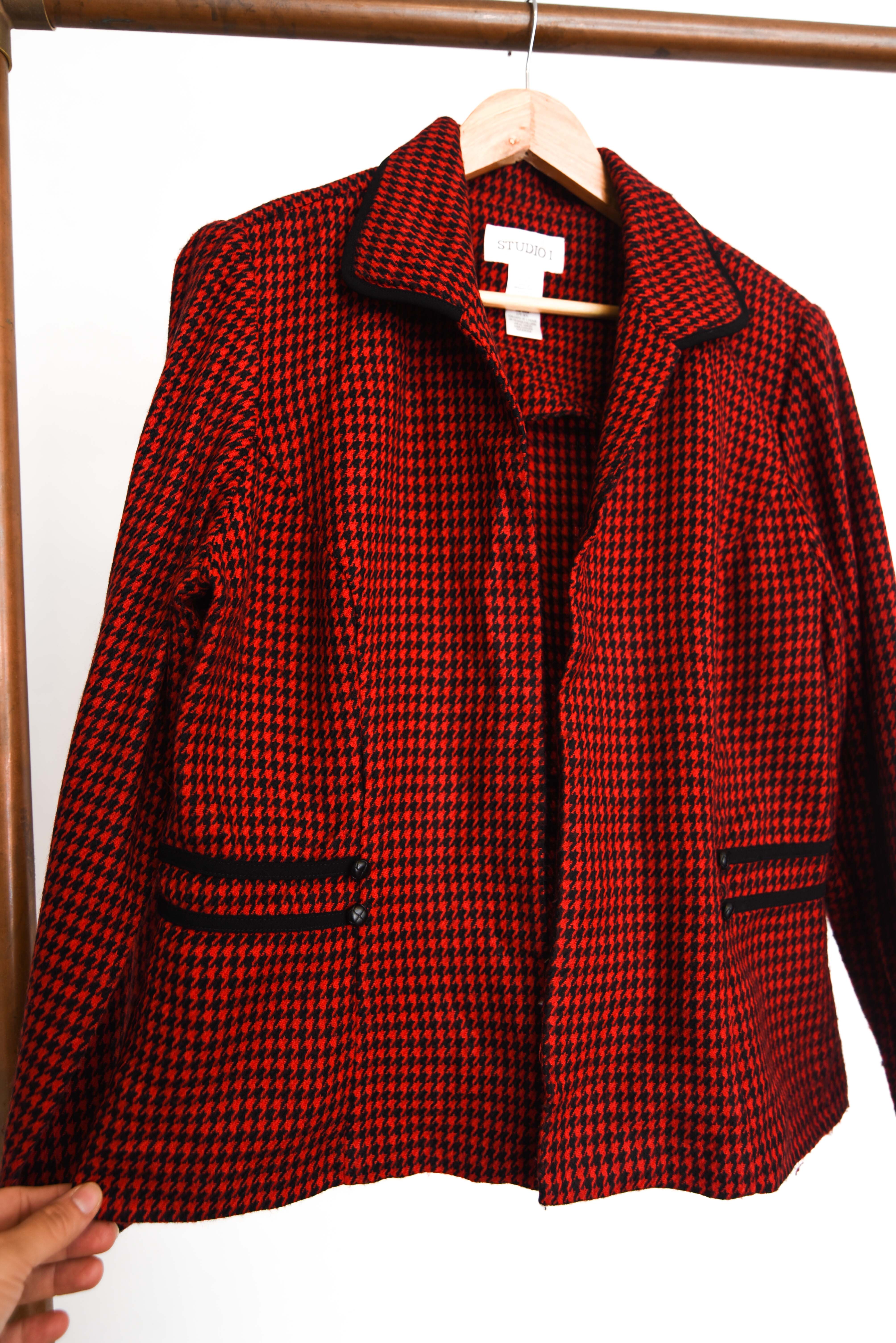 Blazer pata de gallo red