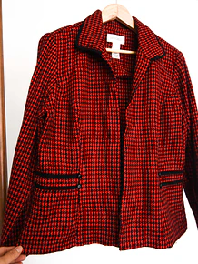 Blazer pata de gallo red
