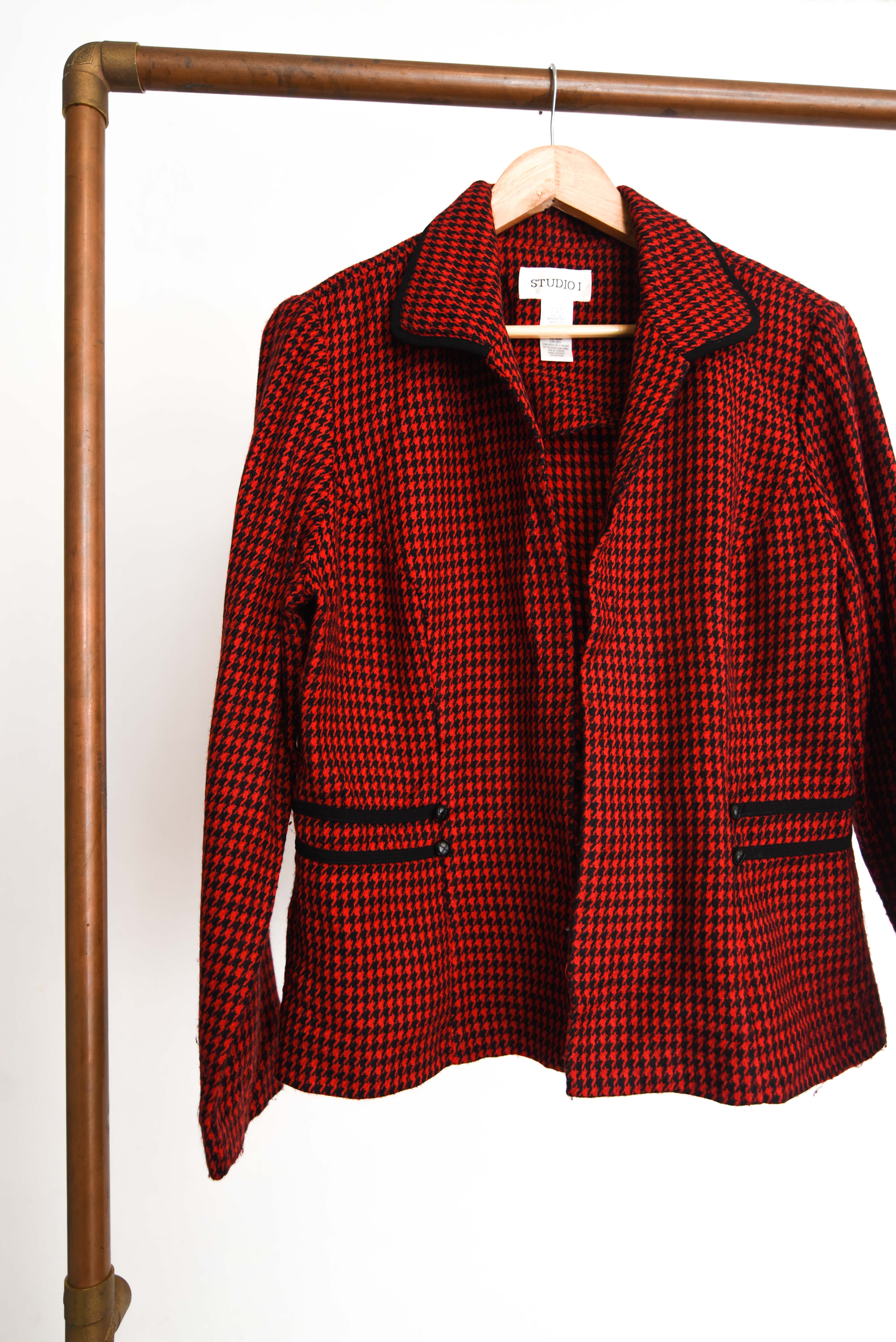 Blazer pata de gallo red