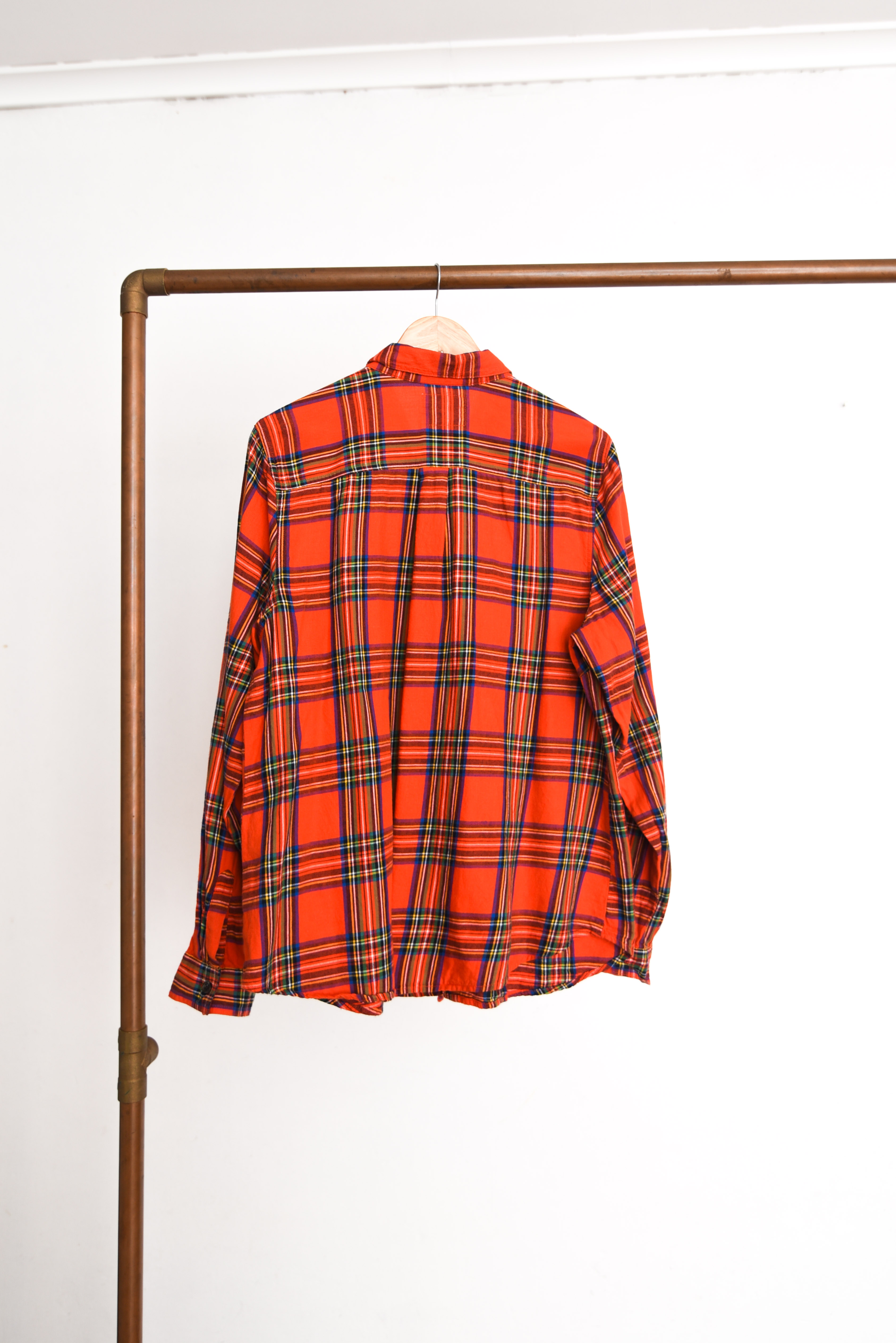 Camisa roja franela tartán 